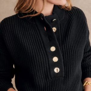 Sézane Lucas Jumper in Navy